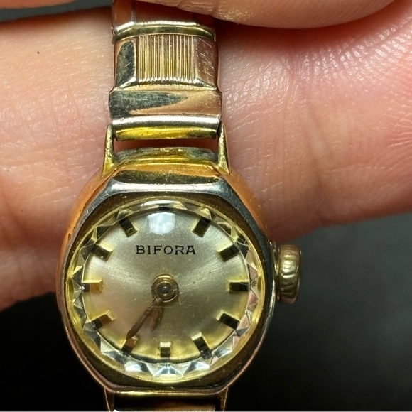 Vintage Bifora Gold Filled Womens Watch Manual Mechanical Wind Up - Picture 6 of 8